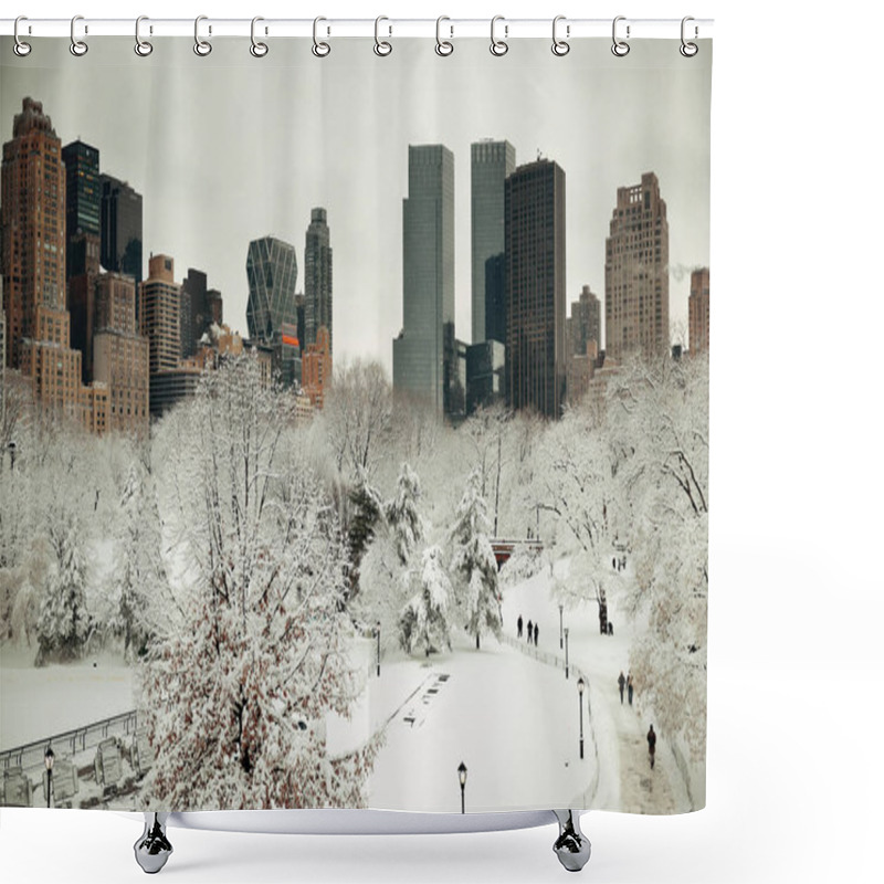 Personality  Central Park Winter Shower Curtains