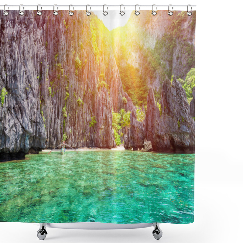 Personality  Beautiful Landscape In El Nido, Philippines Shower Curtains