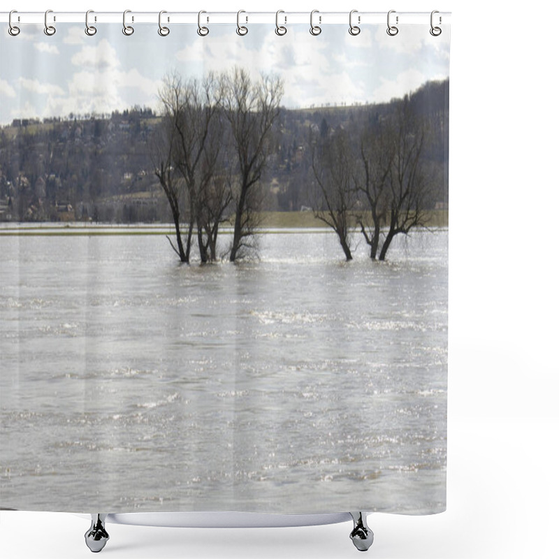 Personality  Winter Landscape With Snow Covered Trees Shower Curtains