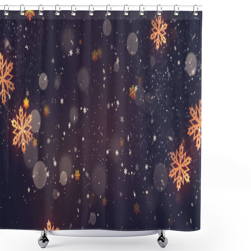 Personality  Christmas Theme Background Image, High Quality Christmas Image For Holiday Seasons Shower Curtains