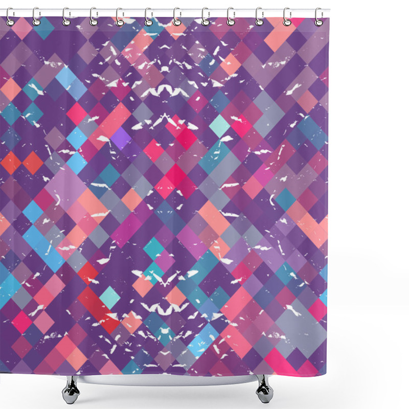 Personality  Abstract Geometric Vector Background. Shower Curtains