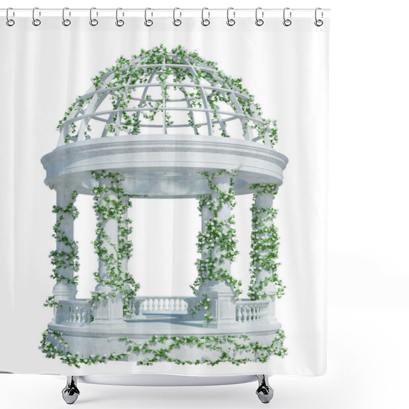 Personality  3d Render Ivy Plants  Isolated  On White Background Shower Curtains