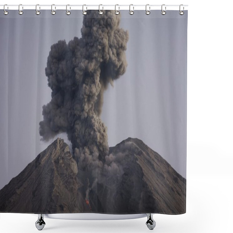 Personality  Cloud Of Volcanic Ash Shower Curtains