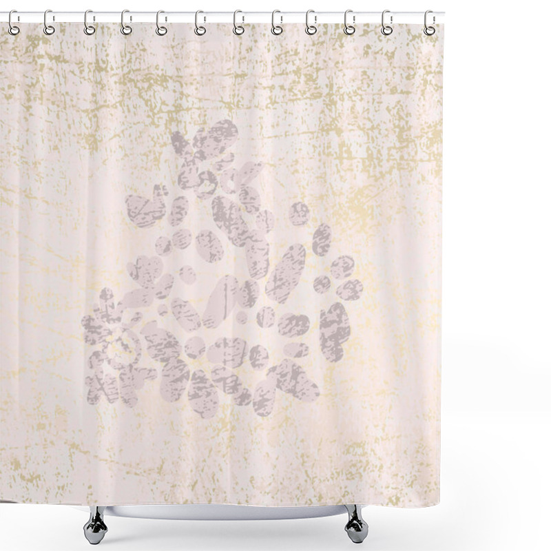 Personality  Modern Chic Feminine Stylish Banner Template With Delicate Florals Shower Curtains