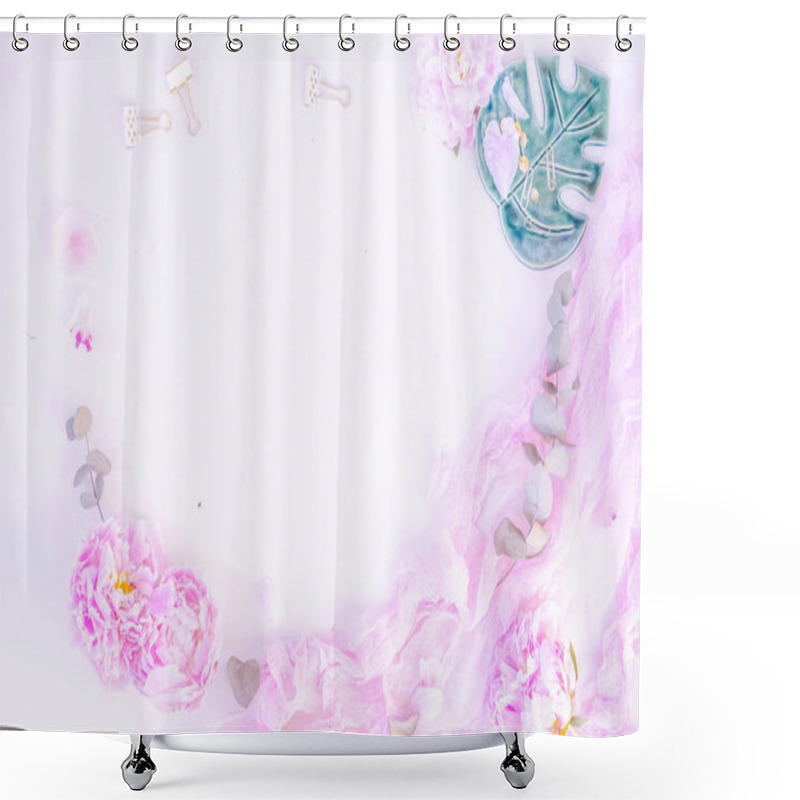 Personality  Creative Wedding Composition Shower Curtains