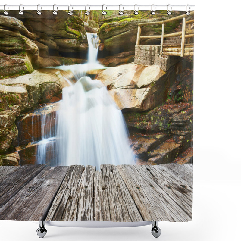 Personality  Sabbaday Falls In White Mountain National Forest Shower Curtains