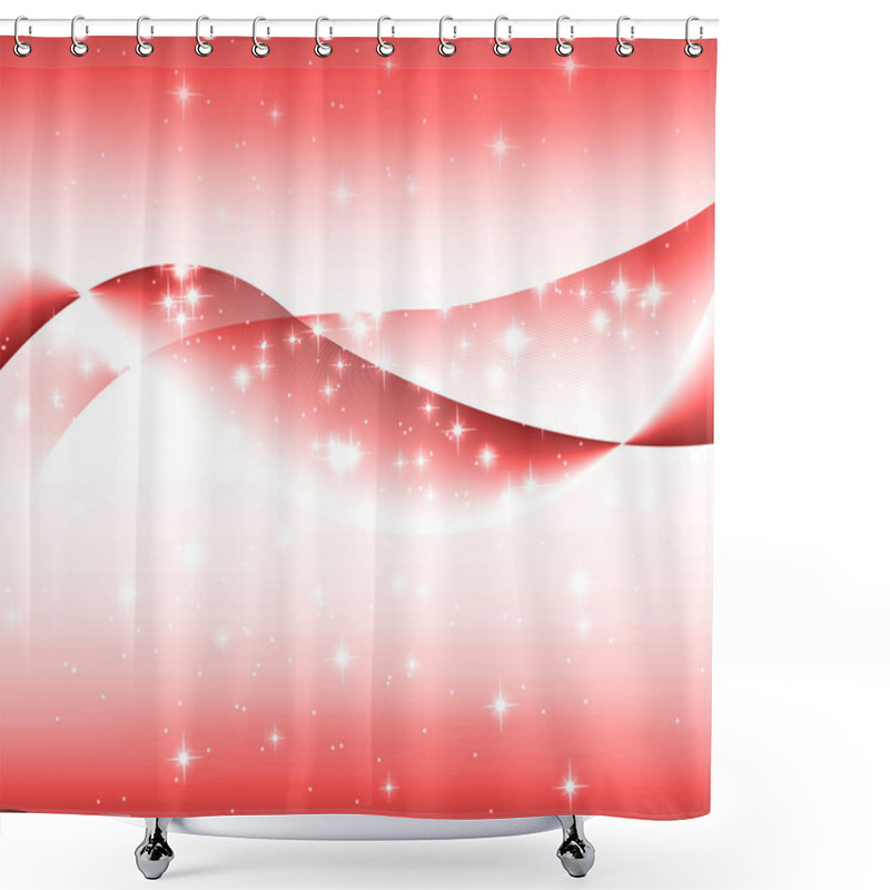 Personality  Abstract Red Background Shower Curtains