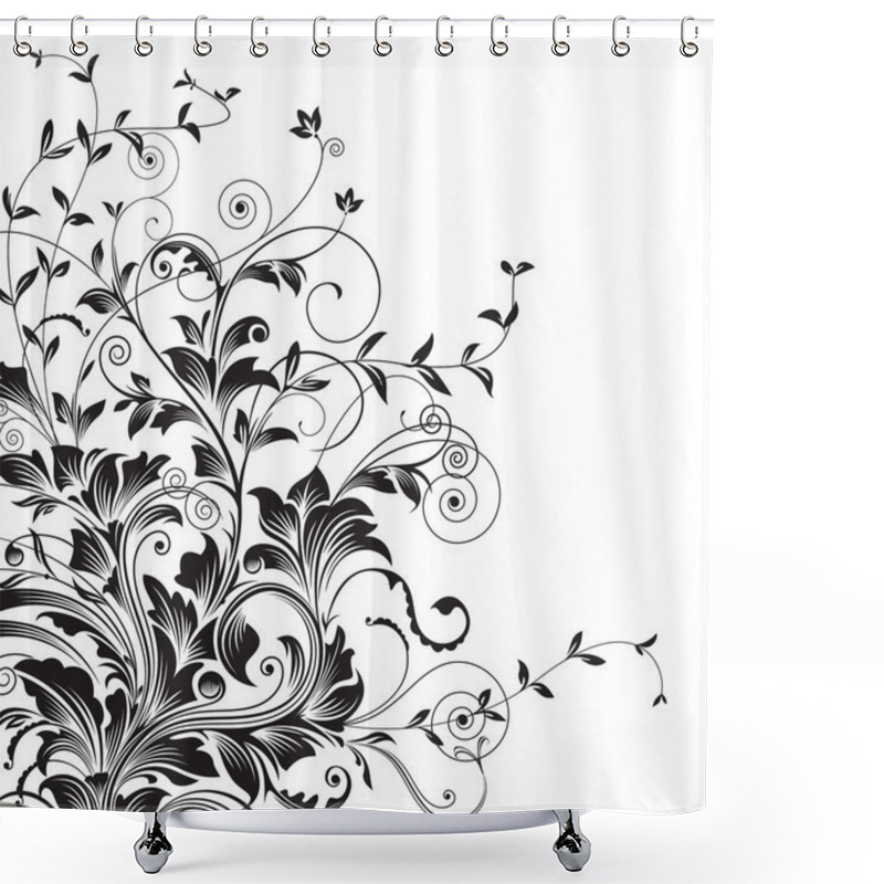 Personality  Flourishes Shower Curtains