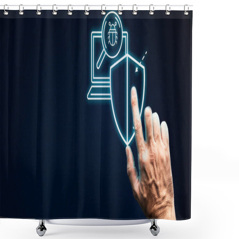 Personality  Network Infrastructure Is The Foundational Framework Of Hardware, Software, And Protocols That Enable Communication, Connectivity, And Data Exchange Across A Network Shower Curtains