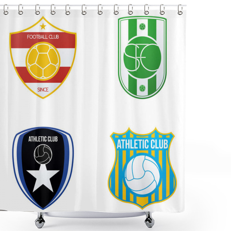 Personality  Sport Emblem Shower Curtains