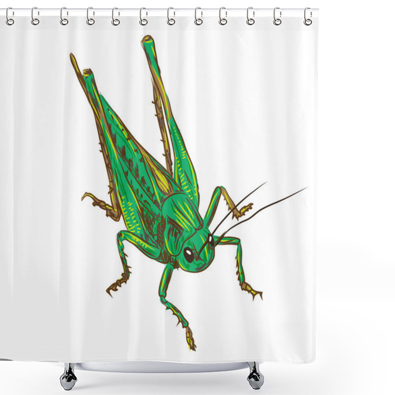 Personality  Desert Locust Shower Curtains