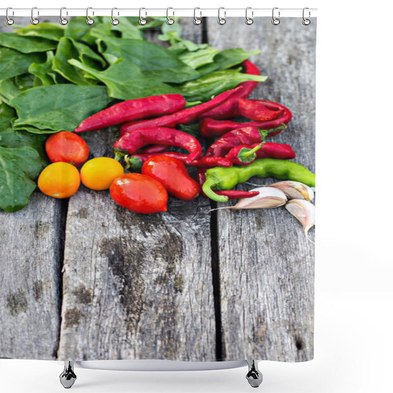 Personality  Fresh Vegetable Shower Curtains