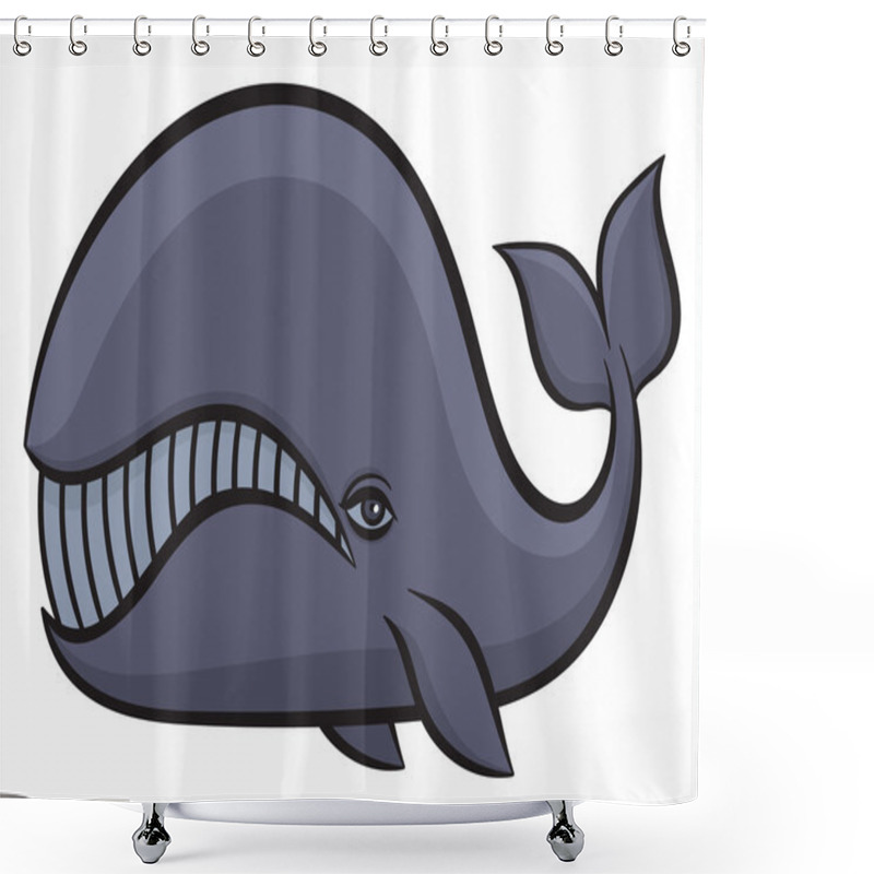 Personality  Hand Drawn Whale Shower Curtains