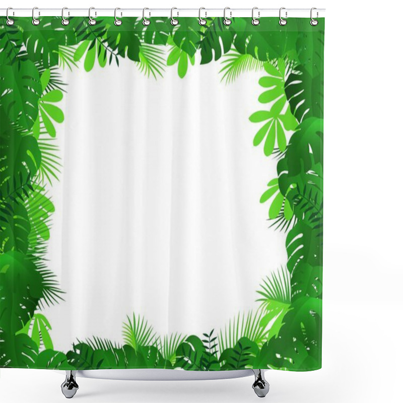 Personality  Tropical Forest Background Shower Curtains