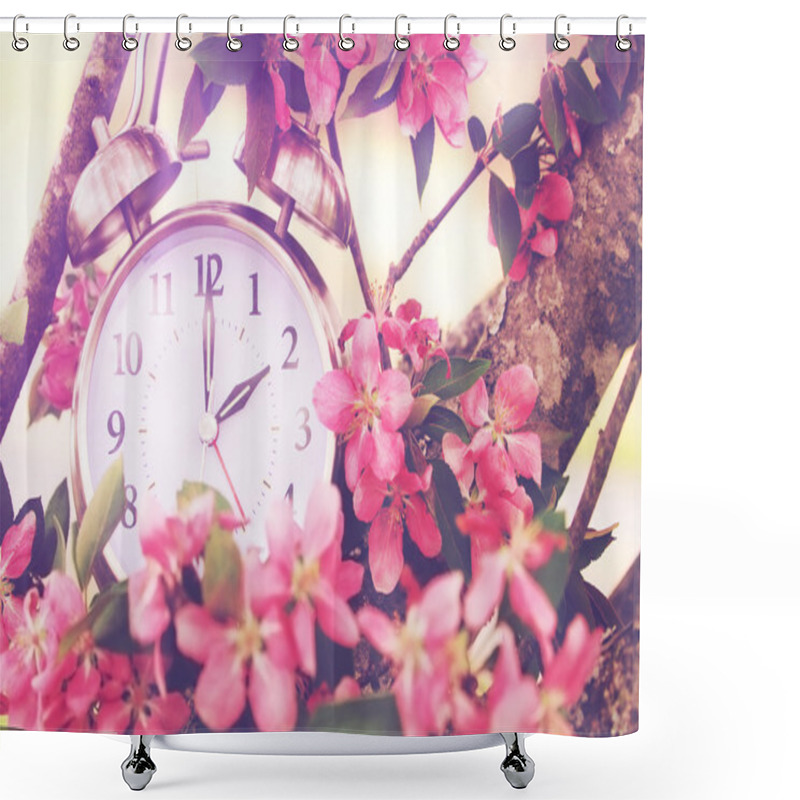 Personality  Springtime Daylight Savings Time Shower Curtains