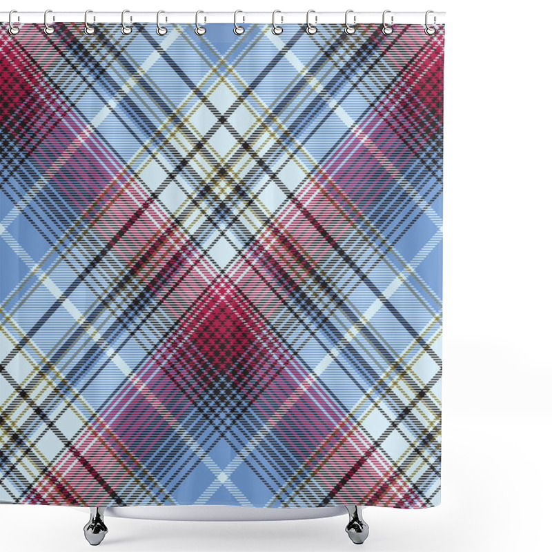 Personality  Abstract Fabric Texture Seamless Background. Vector Illustration. Shower Curtains