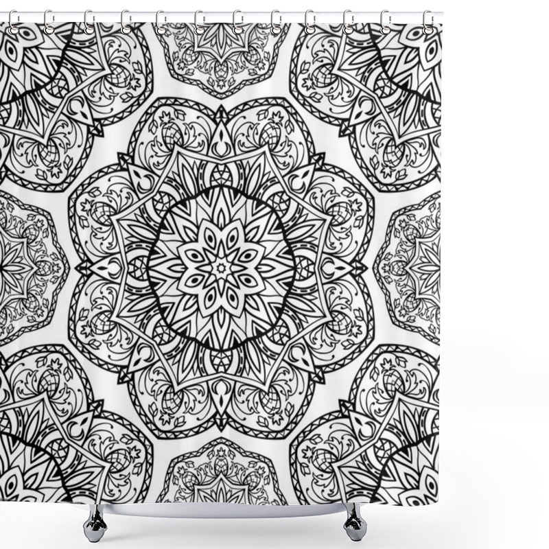 Personality  Background With Intricate Ornaments. Shower Curtains