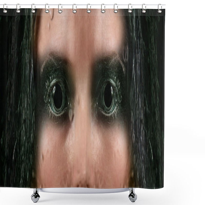 Personality  Image Of An Alien Shower Curtains