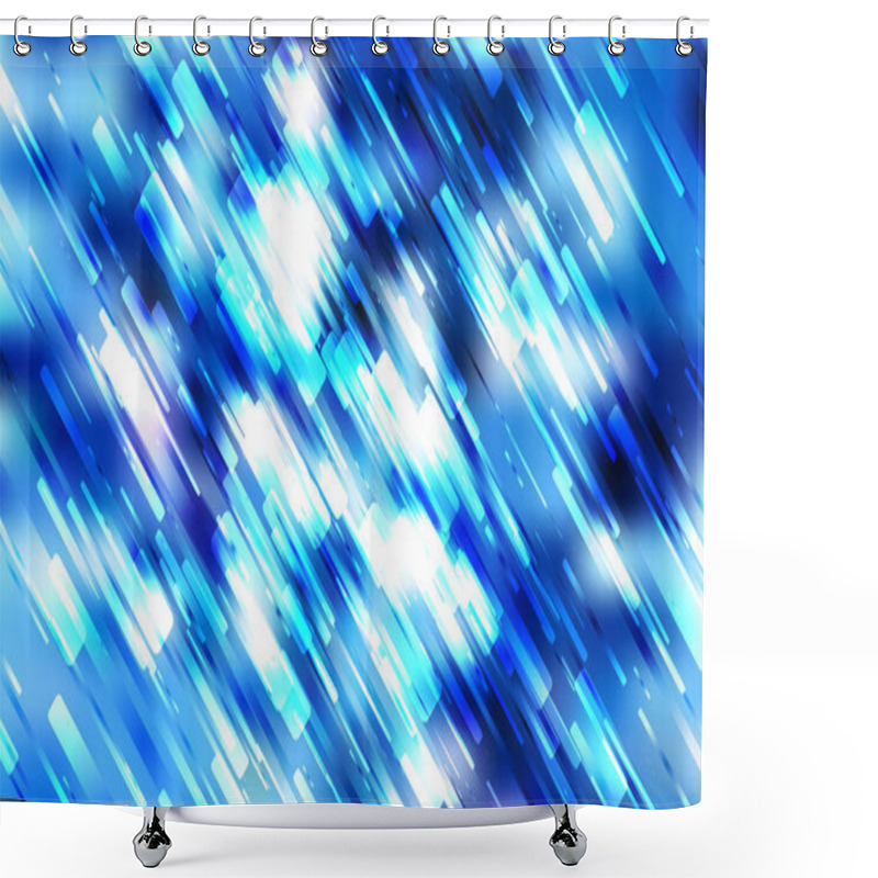 Personality  Abstract Blue Background Design Shower Curtains