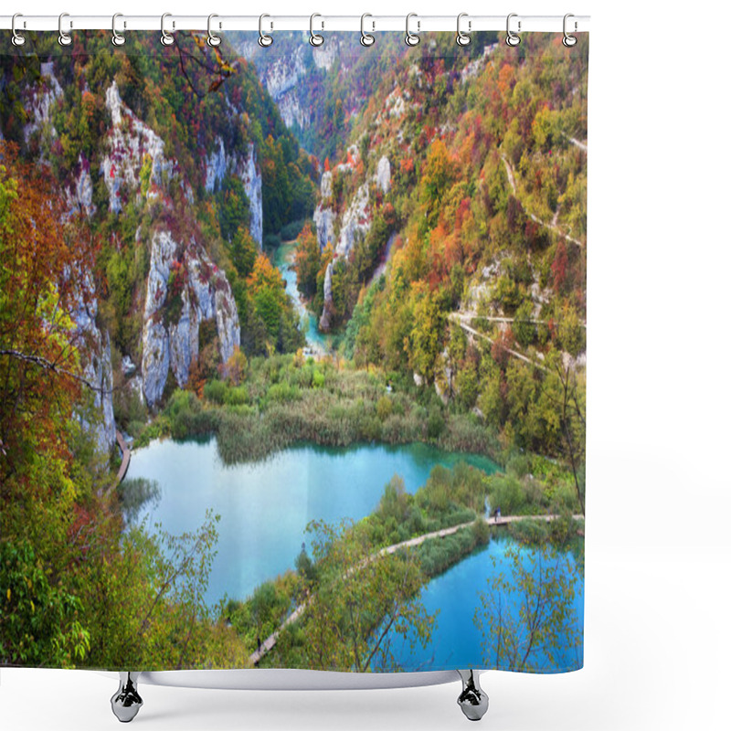 Personality  Valley Landscape In Fall Shower Curtains