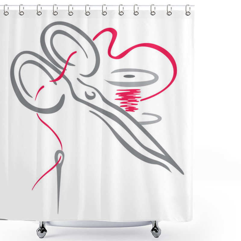 Personality  Traditional Sewing Shower Curtains