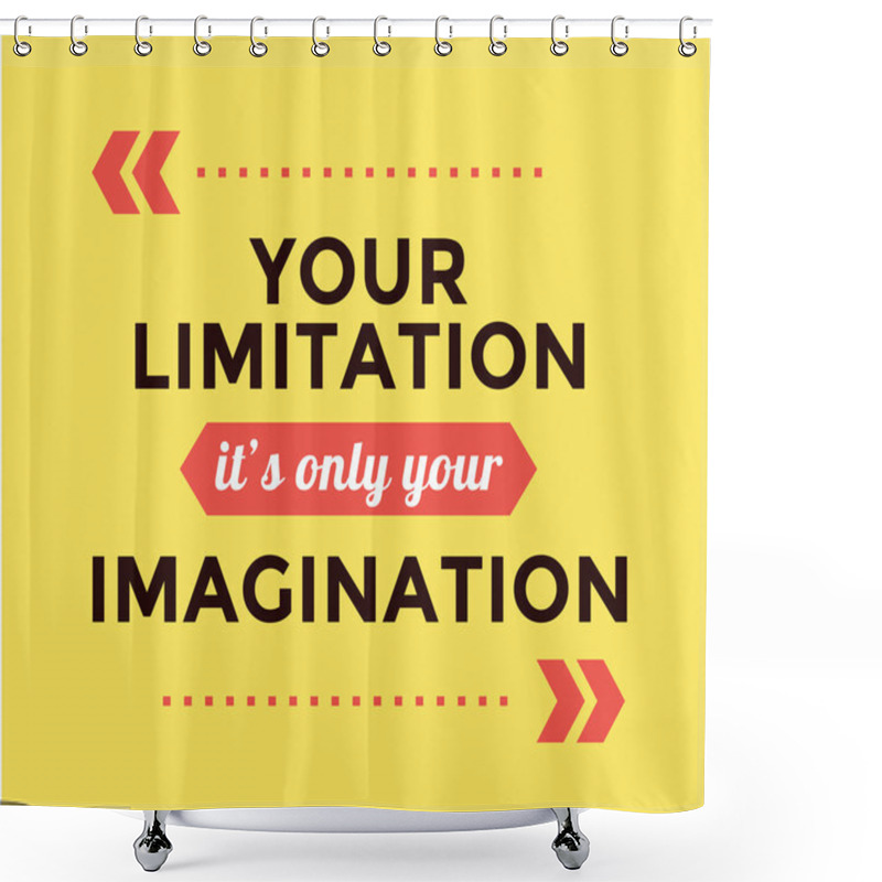 Personality  Inspirational Quote. Motivation, Inspiration, Quote And Note. Vector Stock Element For Design. Shower Curtains