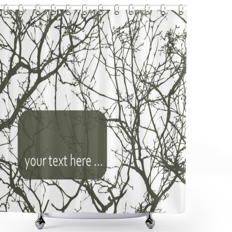 Personality  Abstract Tree Background Shower Curtains