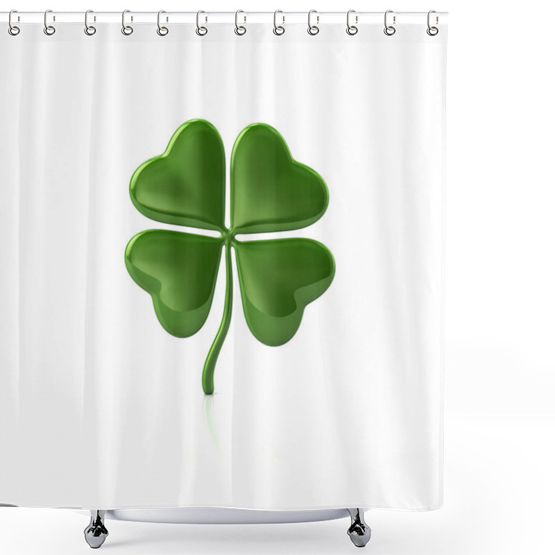 Personality  Four Leaf Clover Shower Curtains