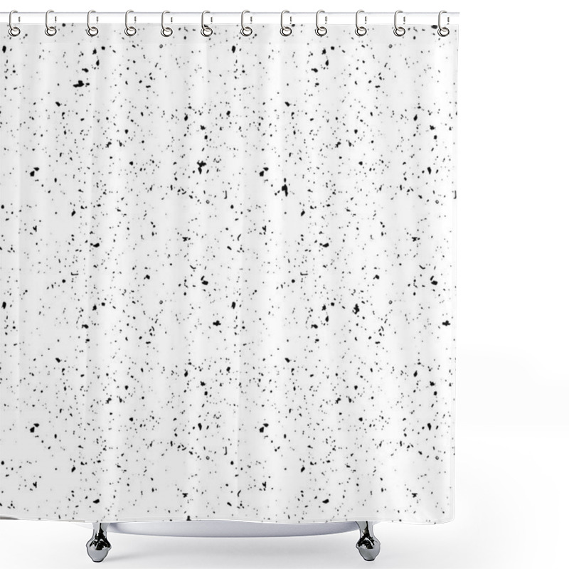 Personality  Black Spots On White Background Shower Curtains