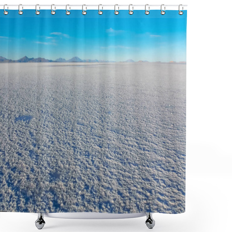 Personality  Landscape Of Salar De Uyuni In Bolivia Covered With Water, Salt Flat Desert And Sky Reflections Shower Curtains