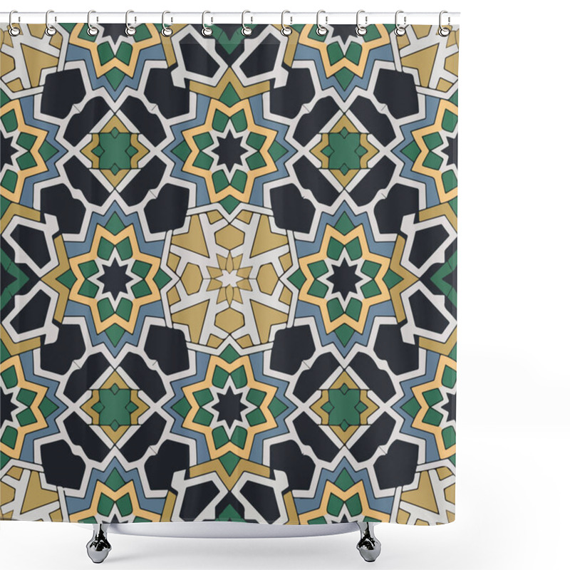 Personality  Elegance In Islamic Geometry. Shower Curtains