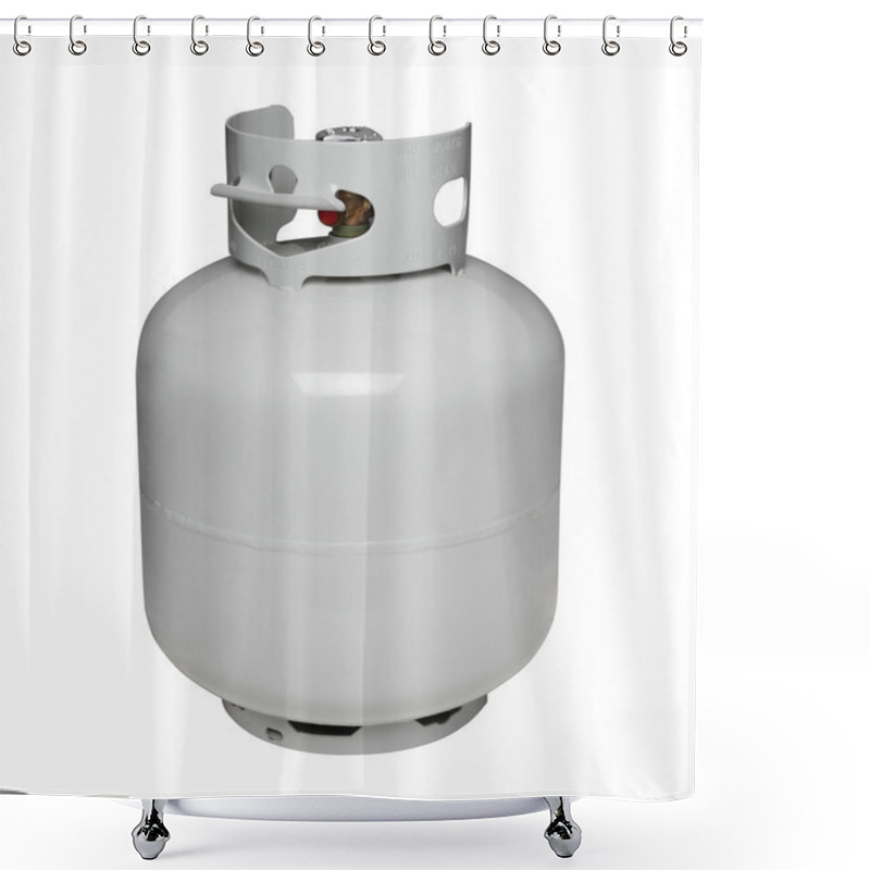 Personality  Propane Gas Cylinder, Isolated On White Shower Curtains