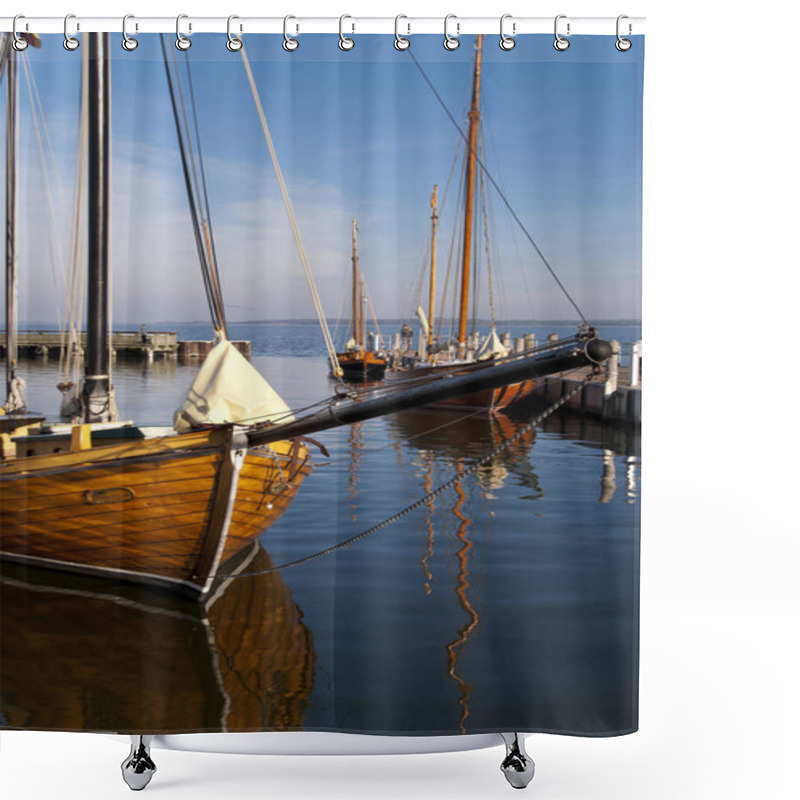 Personality  Fishing Boat - Zeesboot - In Darss, Germany Shower Curtains