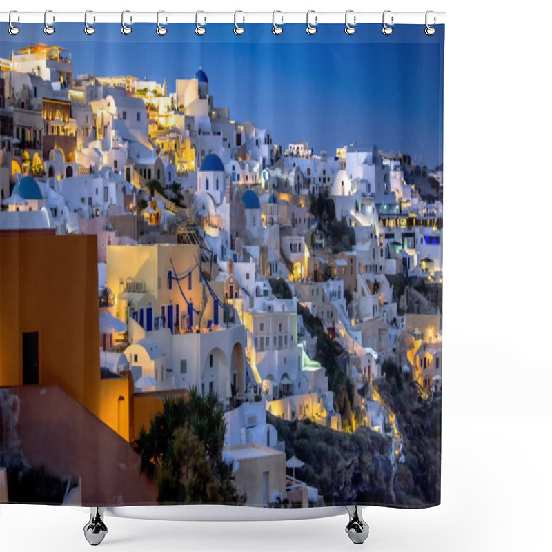 Personality  Oia Santorini Greece Shower Curtains