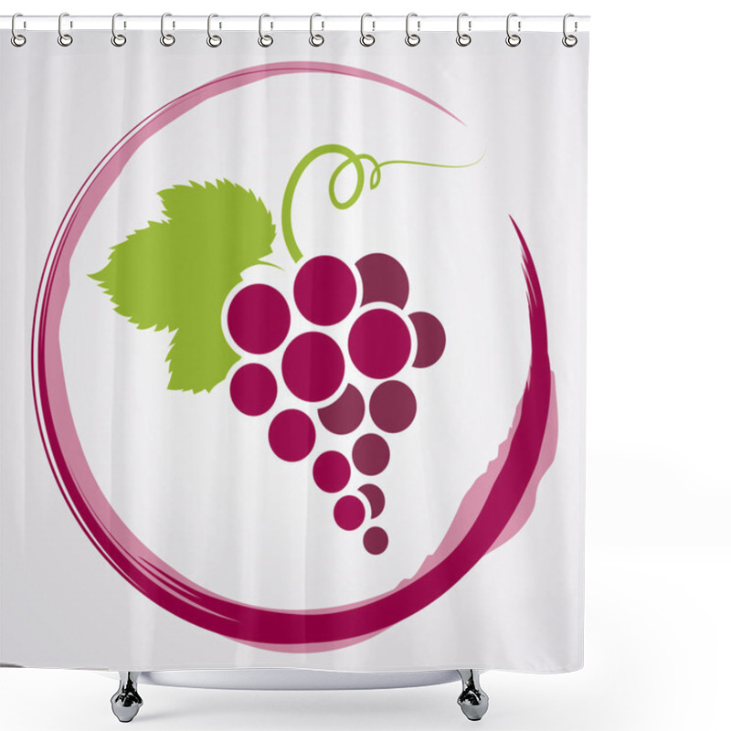 Personality  Wine Background. Shower Curtains