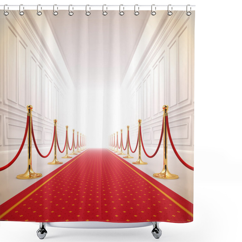 Personality  Red Carpet Path To Success Light. Shower Curtains