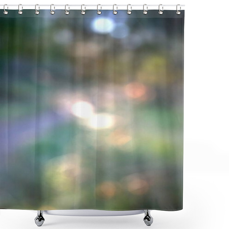 Personality  Blurred Natural Background In Muted Green And Gray Tones  Versatile Backdrop For Design Shower Curtains