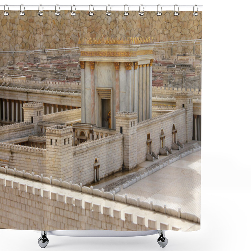 Personality  Second Temple In Ancient Jerusalem. Shower Curtains