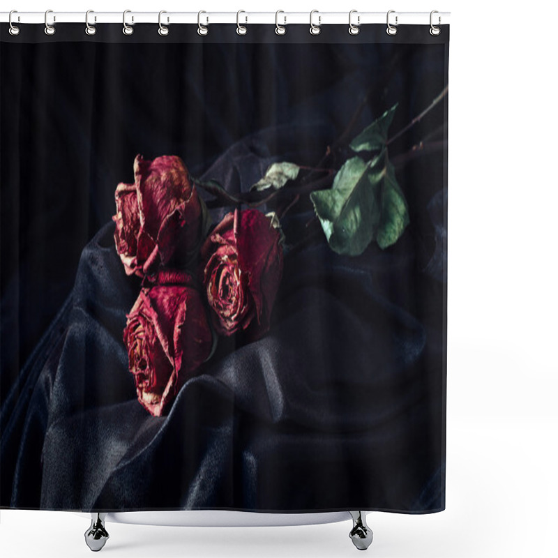 Personality  Three Dry Roses Shower Curtains