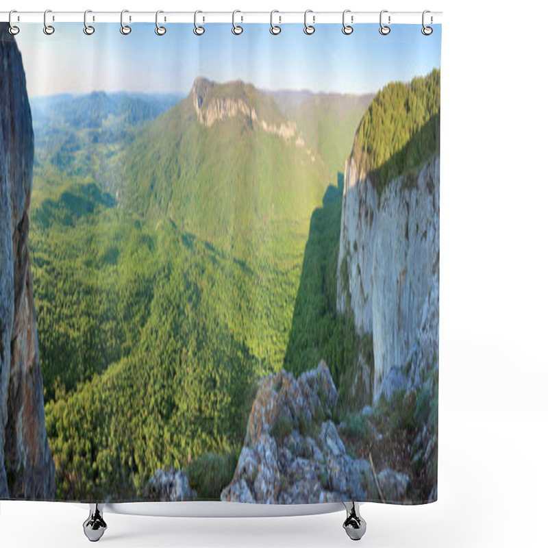 Personality  Spring Crimea Mountain Rocky View Shower Curtains