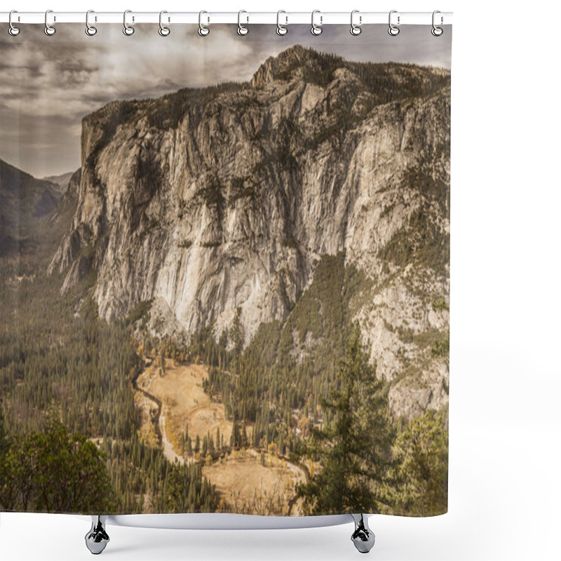 Personality  Yosemite National Park In Autumn, Early November - California USA - 4 Mile Trail Shower Curtains