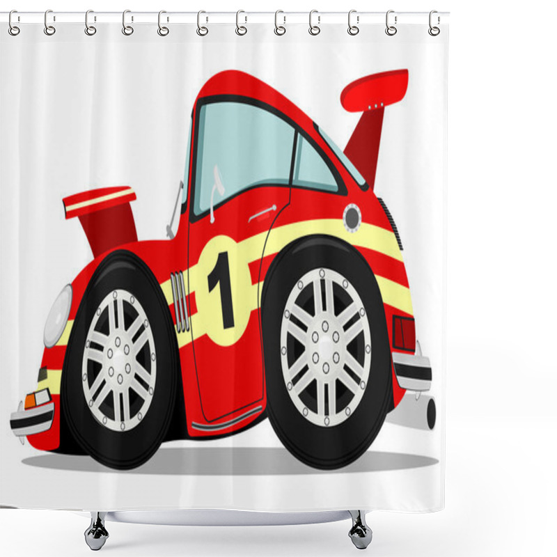 Personality  Sportscar Shower Curtains