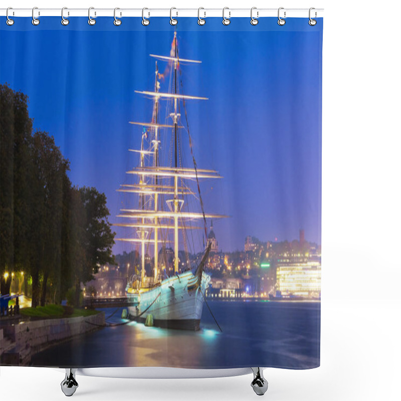 Personality  Historical Ship ''AF Chapman'' In Stockholm, Sweden Shower Curtains