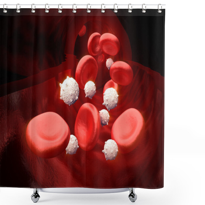 Personality  Blood Stream - Opened Artery Shower Curtains