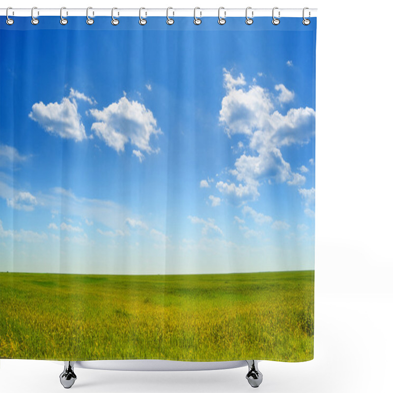 Personality  Crystal Blue Sky Shower Curtains