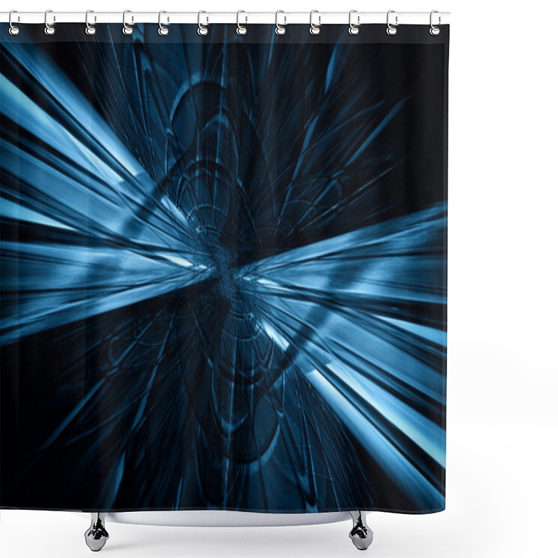 Personality  3d Futuristic Abstract Background Shower Curtains