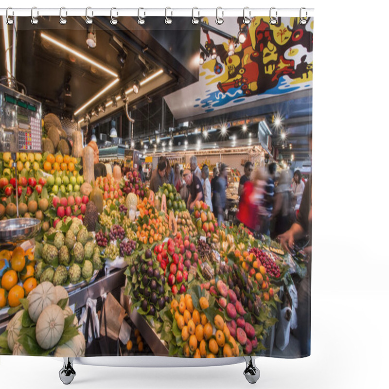 Personality  Famous La Boqueria Market Shower Curtains