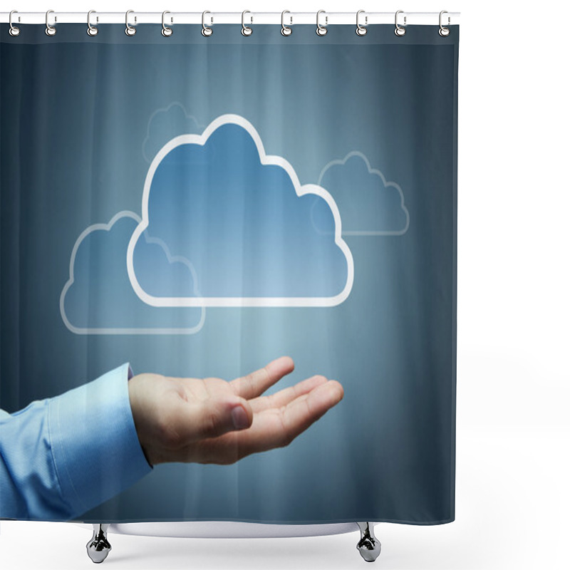 Personality  Cloud Computing Concept Shower Curtains