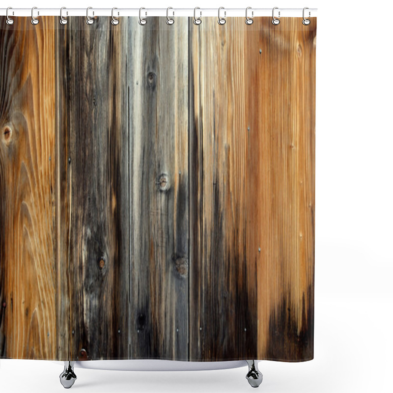 Personality  Old Wood Background Shower Curtains