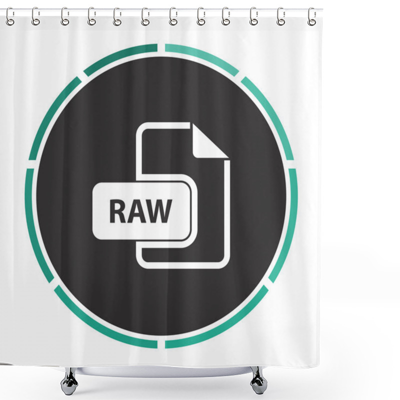 Personality  RAW Computer Symbol Shower Curtains